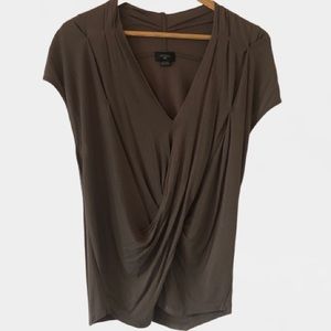 EUC Anthropologie Deletta Faux Wrap Top Blouse